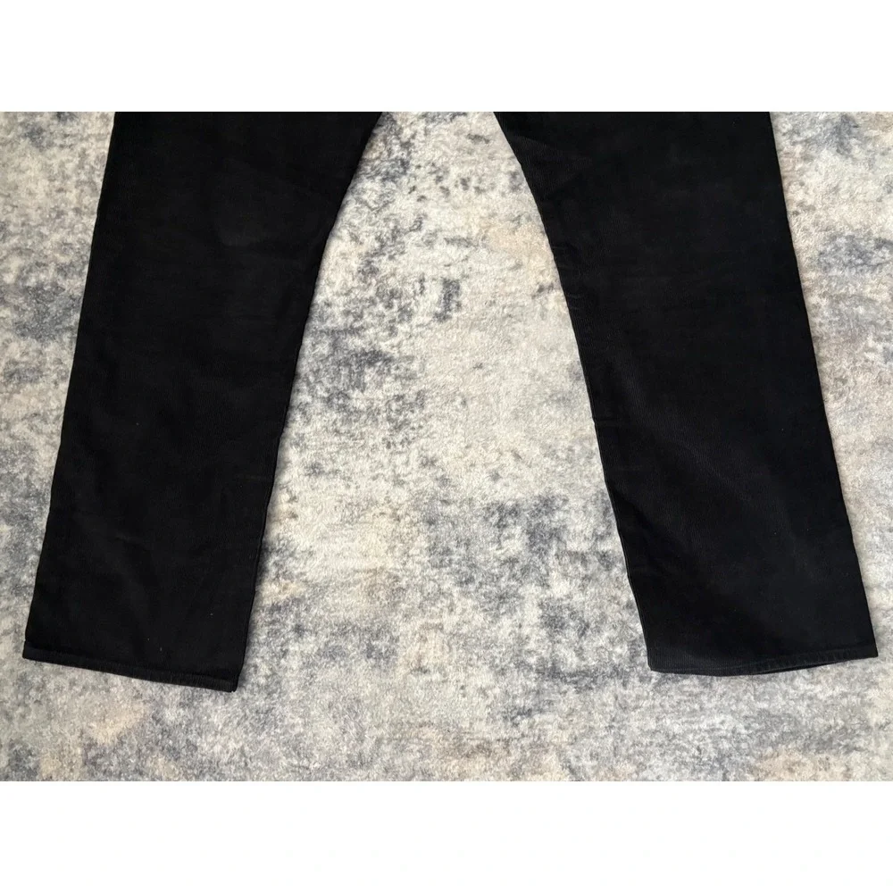 J Crew Corduroy Pants Mens 34x30‎ Black Slim Straight Preppy Casual